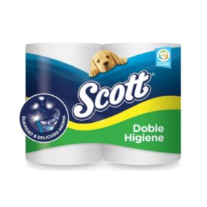 Papel Higiénico SCOTT Doble Hoja 30 mts X 4 rollos