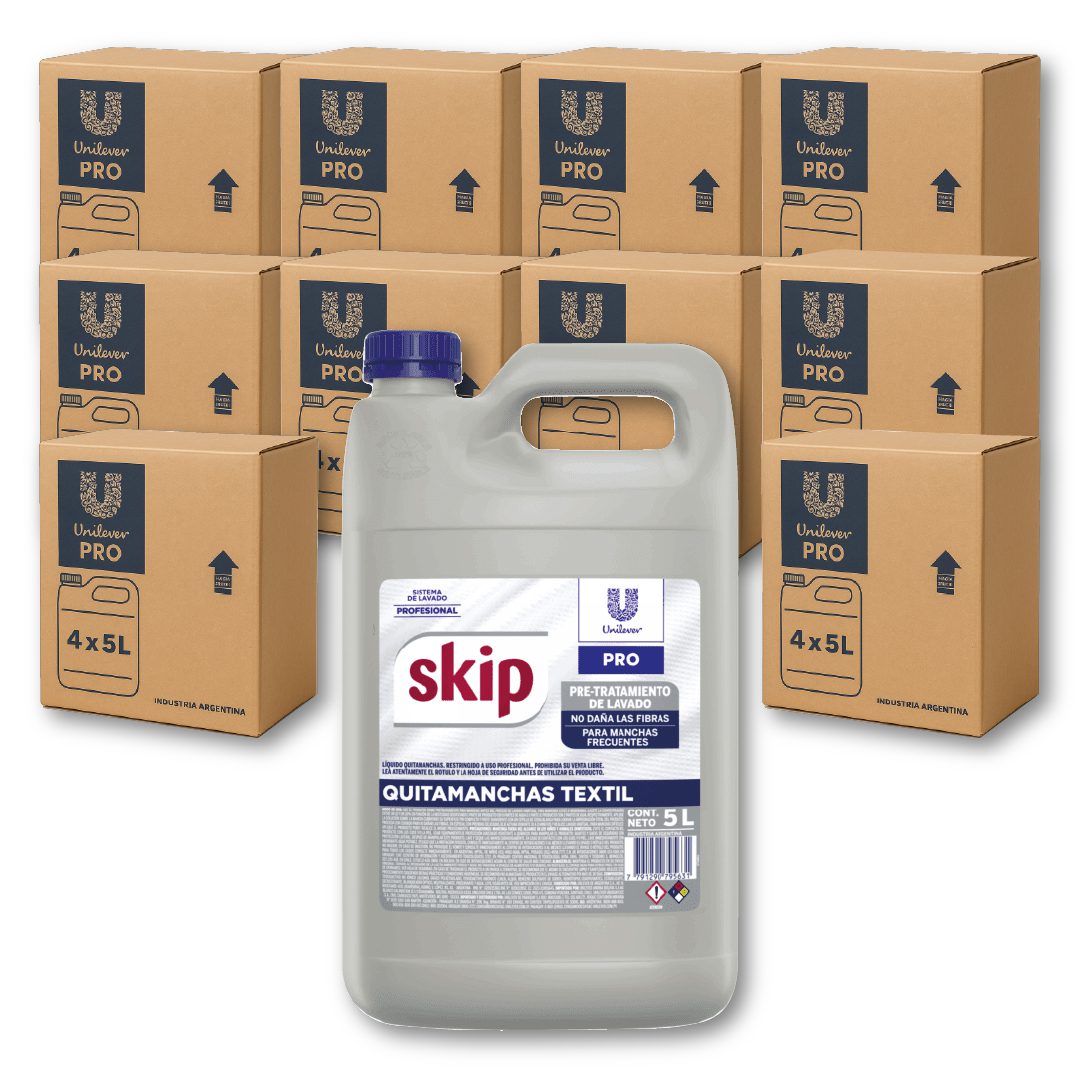 40 SKIP quitamanchas textil 5l (10 Cajas Cerradas)