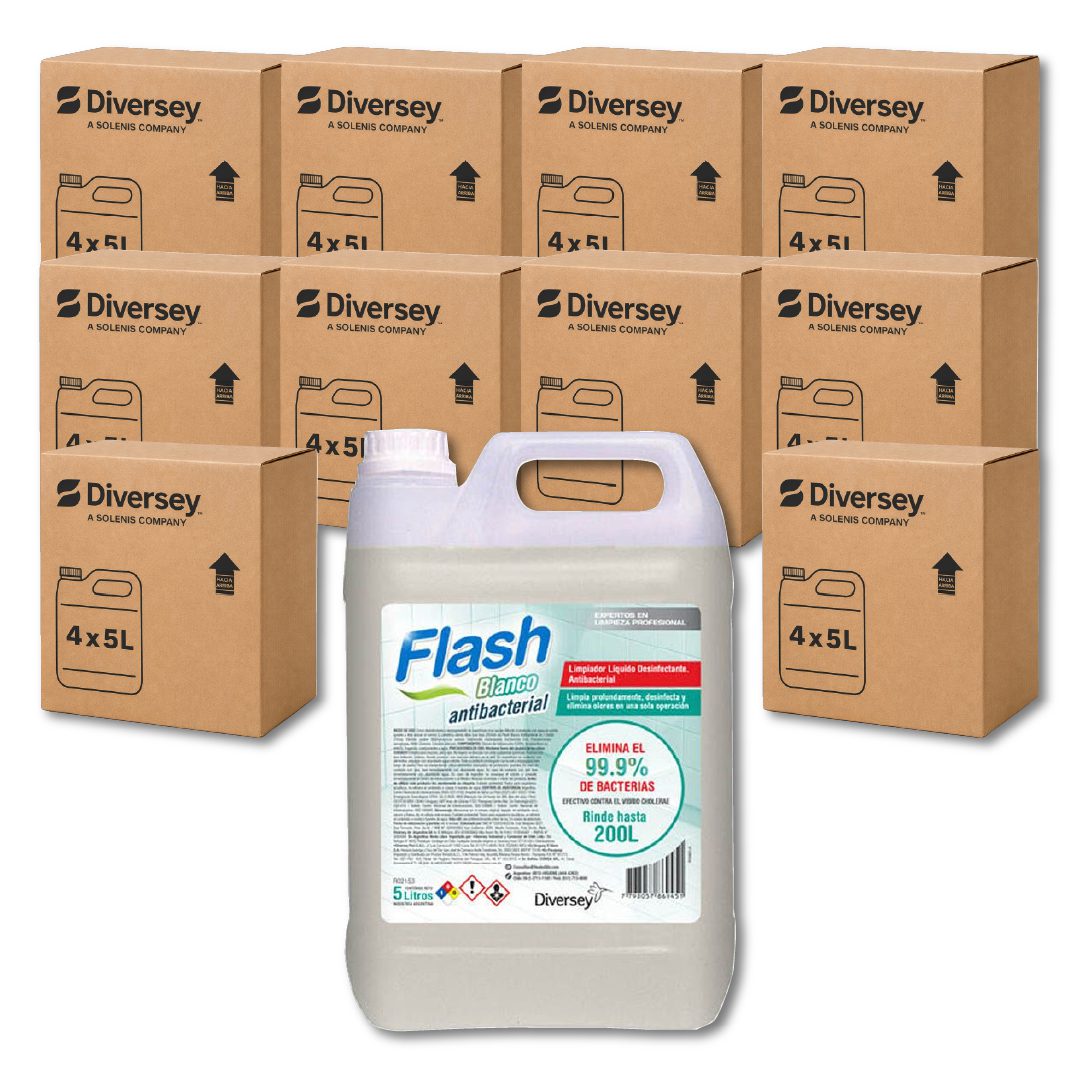 40 FLASH antibacterial blanco 5l (10 Cajas Cerradas)