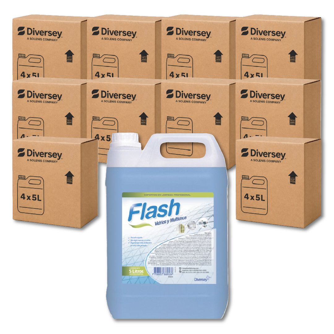 40 FLASH vidrios y multiuso 5l (10 Cajas Cerradas)