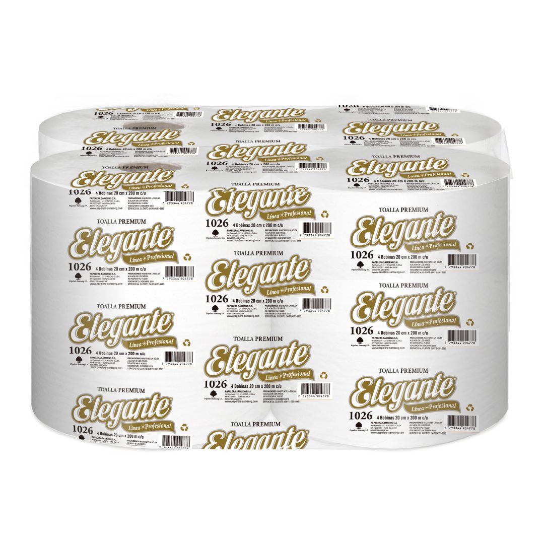 Toalla Manos Elegante Simple Hoja 4X200M