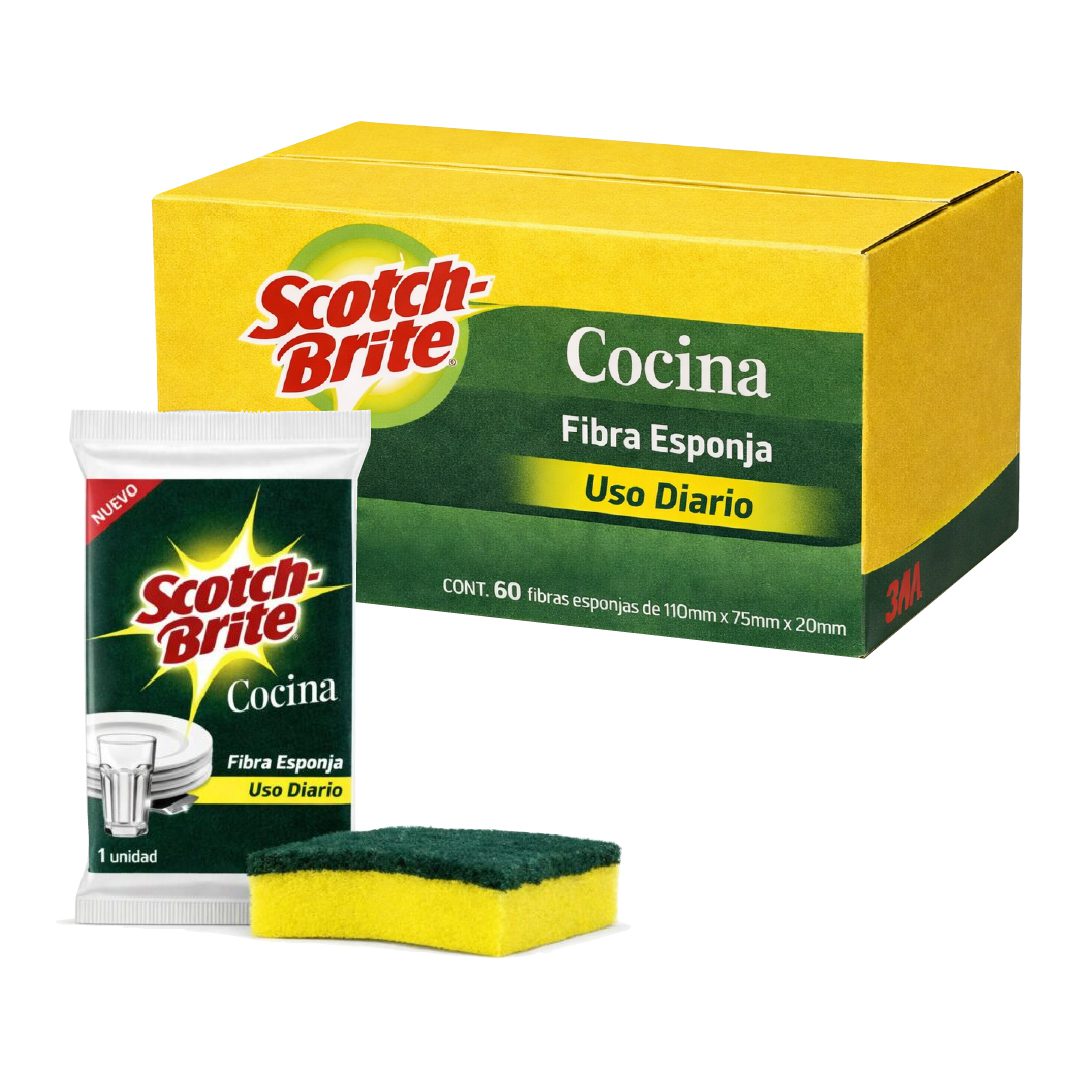 60 Esponja SCOTCH BRITE clásica (Caja Cerrada)
