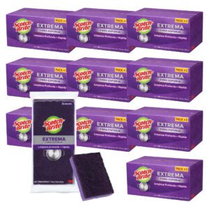 600 Esponja SCOTCH BRITE extrema violeta 3u (10 Cajas Cerradas)