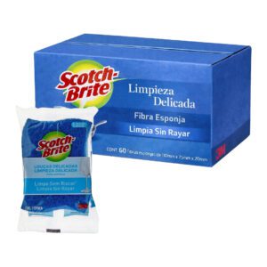 60 Esponja SCOTCH BRITE cero rayas azul (Caja Cerrada)