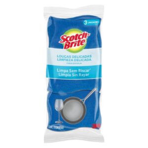 Esponja Scotch Brite Cero Rayas Azul 3U