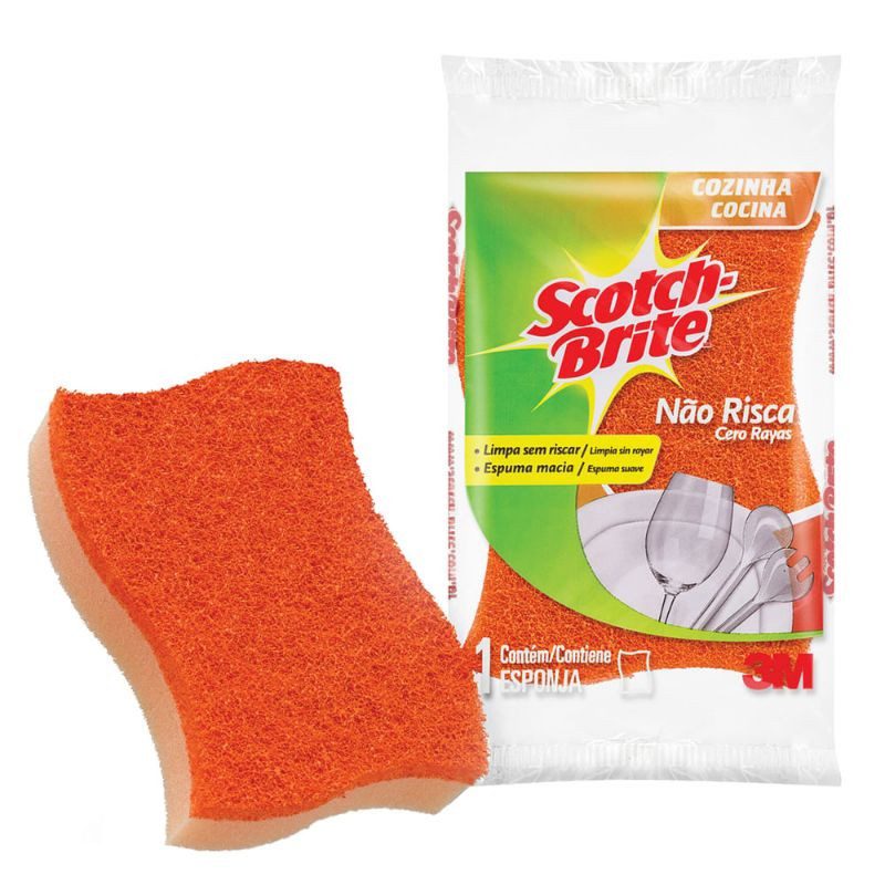 60 Esponja SCOTCH BRITE cero rayas naranja (Caja Cerrada) - Imagen 2