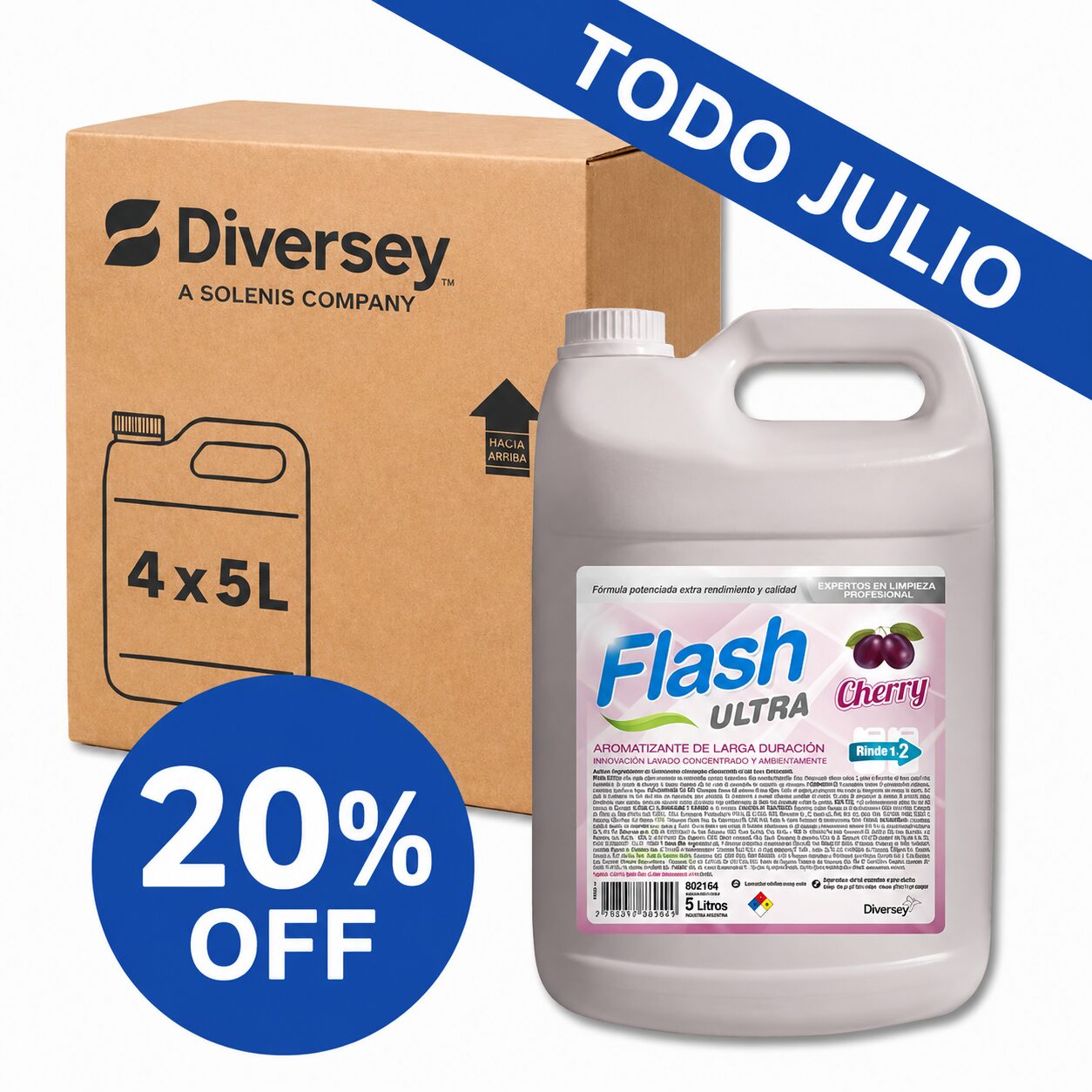 20%OFF Flash Ultra Cherry 5l (Caja Cerrada)