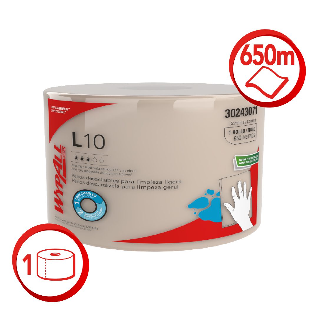 Wypall L10 Rollo Jumbo 650M