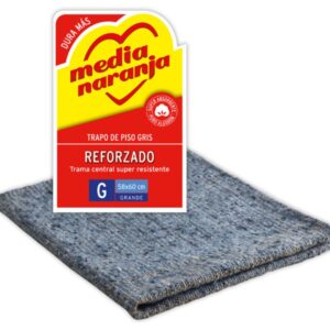 Trapo De Piso Reforzado Gris Clasico 58Cm X 60Cm