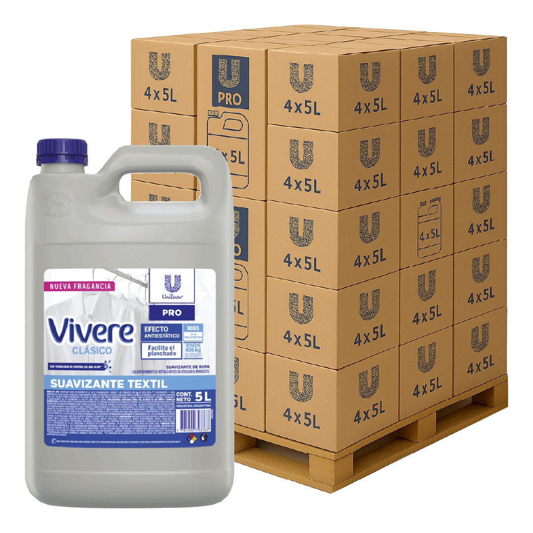 144 Vivere Suavizante Profesional 5L (Pallet Completo)