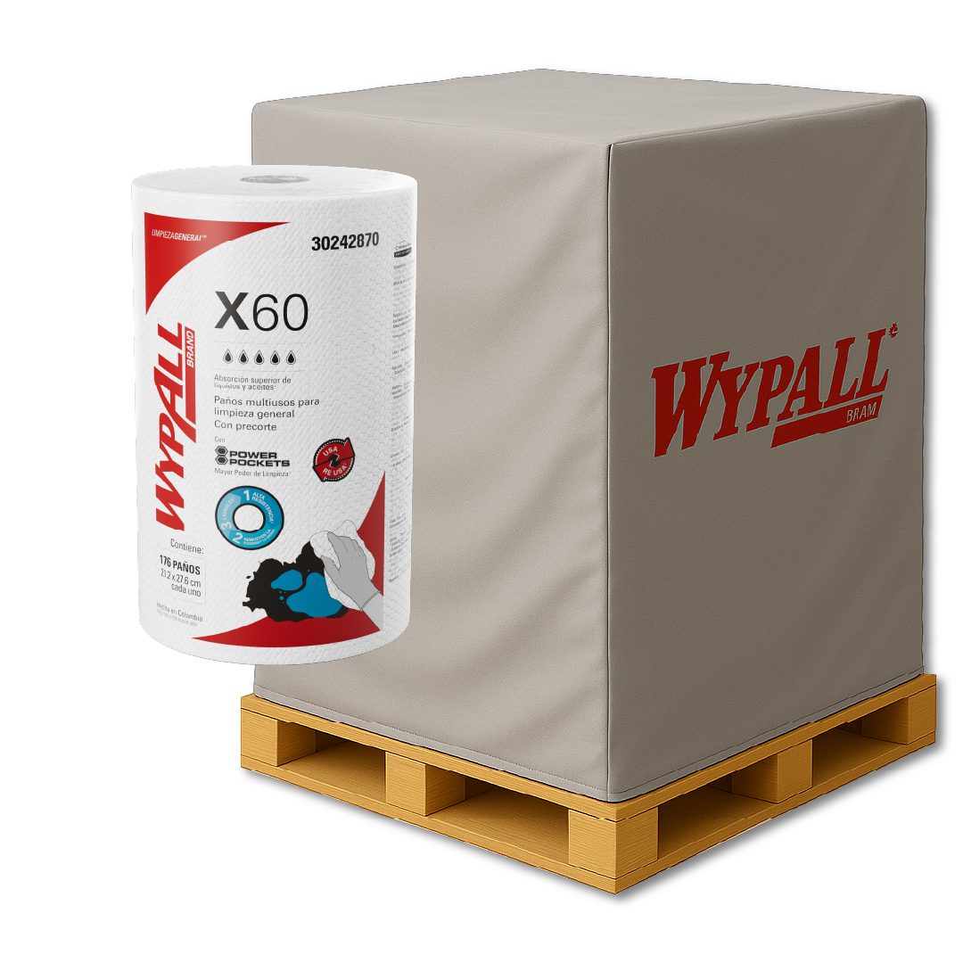 144 Wypall X60 Rollo Regular 176P (Pallet Completo)