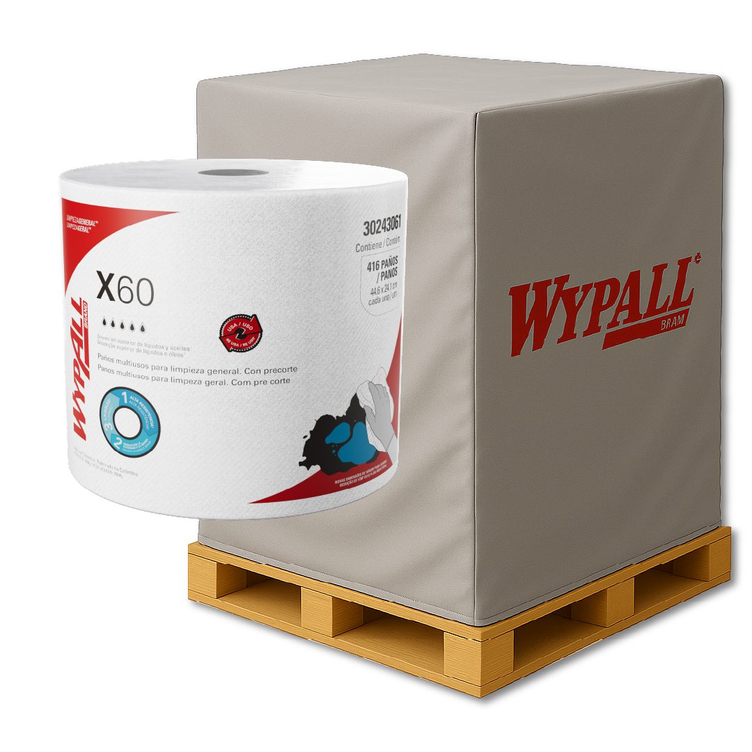 36 Wypall X60 Rollo Jumbo Blanco 890P (Pallet Completo)