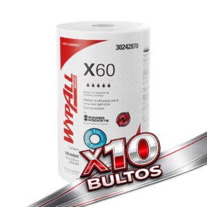 40 Wypall X60 Rollo Regular 176P (10 Packs Cerrados)