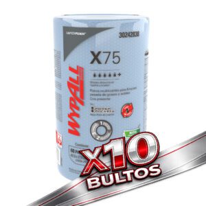 60 Wypall X75 Rollo Celeste 60P (10 Packs Cerrados)