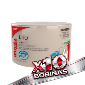 10 Wypall L10 Rollo Jumbo 650M (10 Bobinas)
