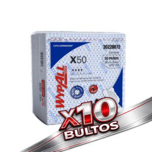 80 WYPALL x50 pre doblado azul 29x32cm 50pa (10 Bolsones Cerrados)