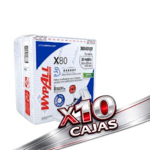 100 WYPALL x80 pre doblado azul 38x33cm 30pa (10 Cajas Cerradas)