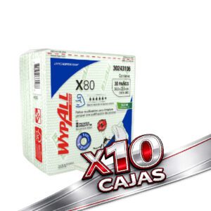 100 WYPALL x80 pre doblado verde 38x33cm 30pa (10 Cajas Cerradas)