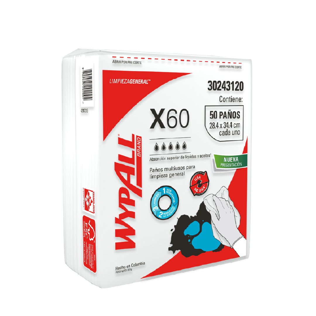 Wypall X60 Doblados 50P