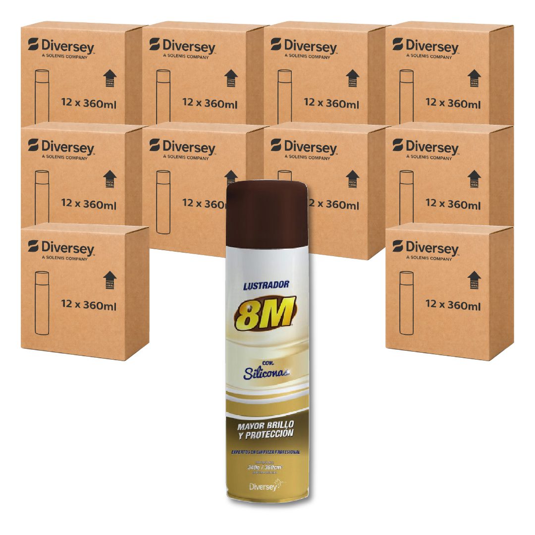 120 8M lustrador aerosol 360ml (10 Cajas Cerradas)