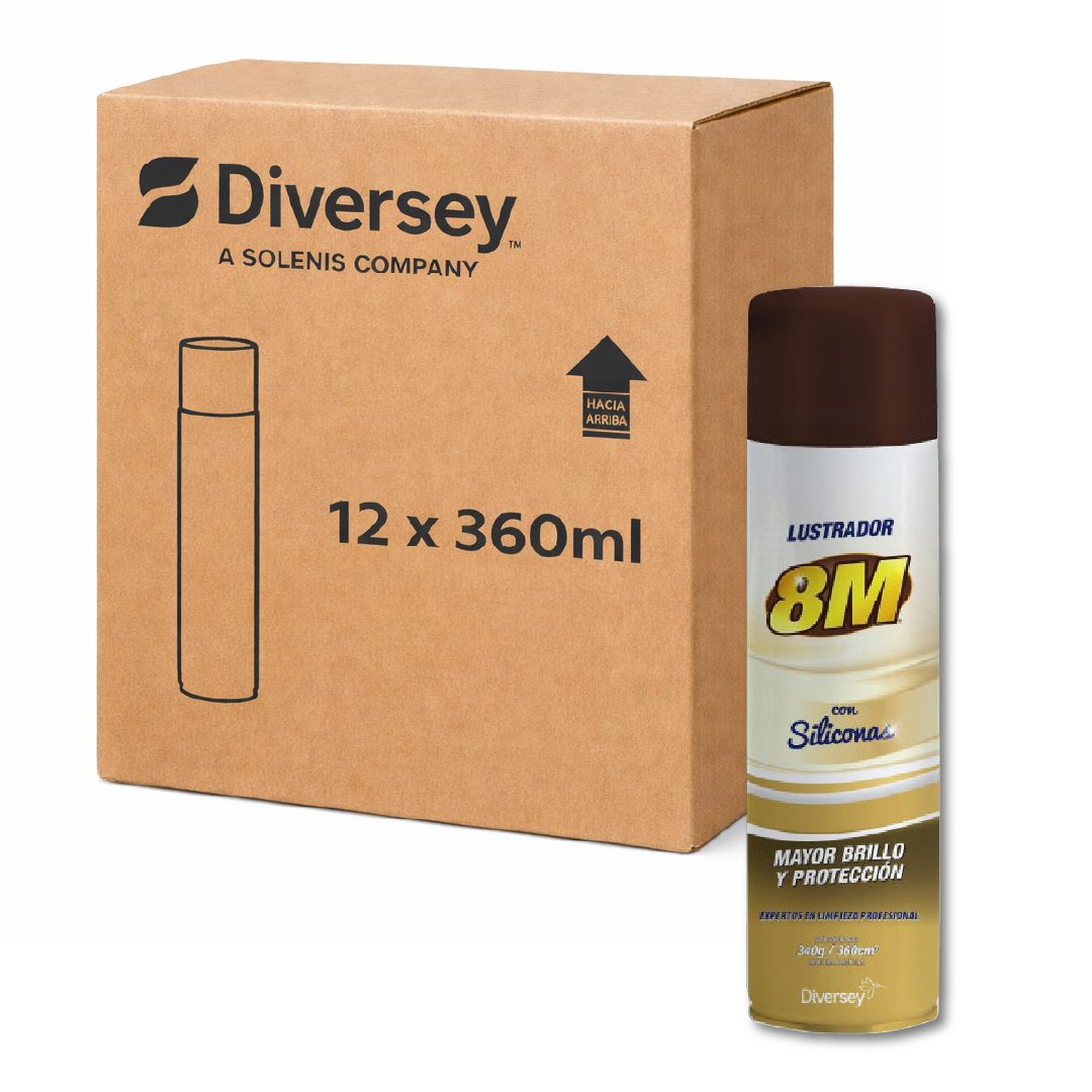 12 8M lustrador aerosol 360ml (Caja Cerrada)