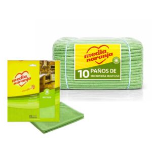 10 Paño De Microfibra Multiuso 35X40 Cm (Bulto Cerrado)