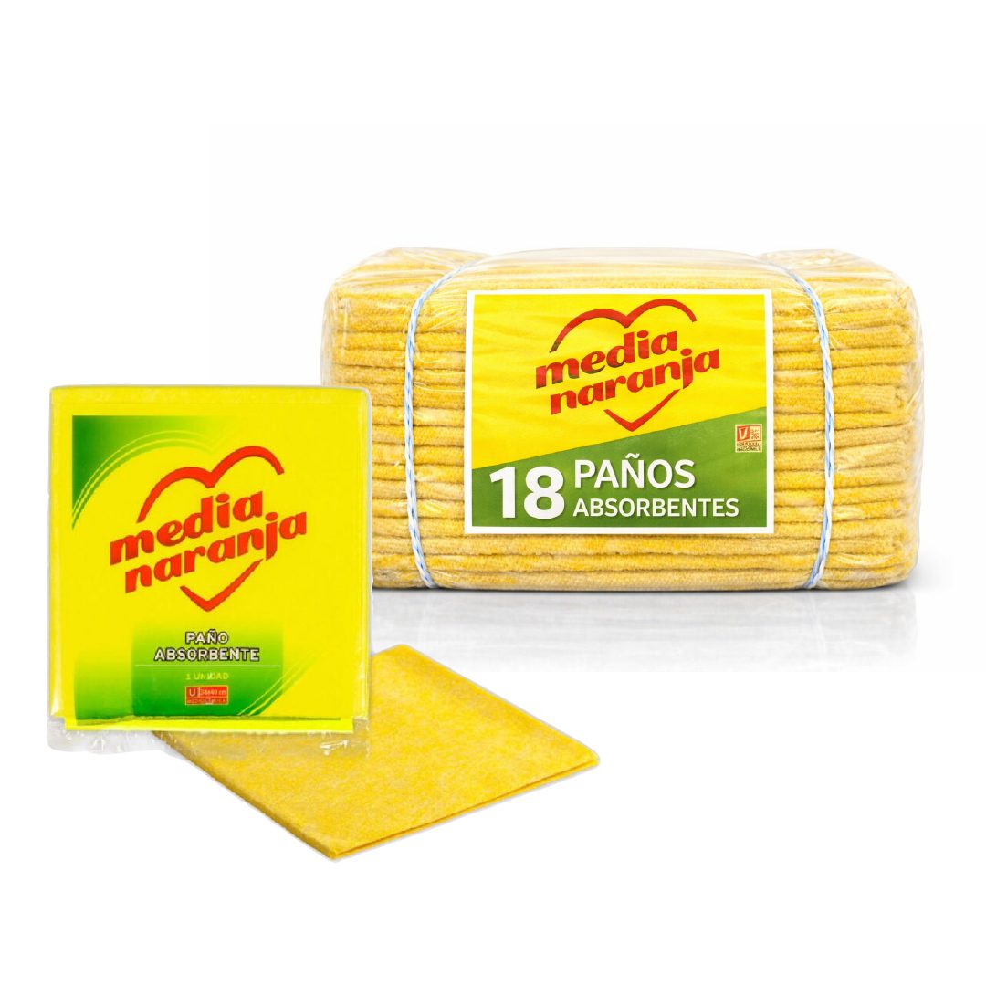 18 Paño Absorbente Mn 38X40Cm 1U (Bulto Cerrado)