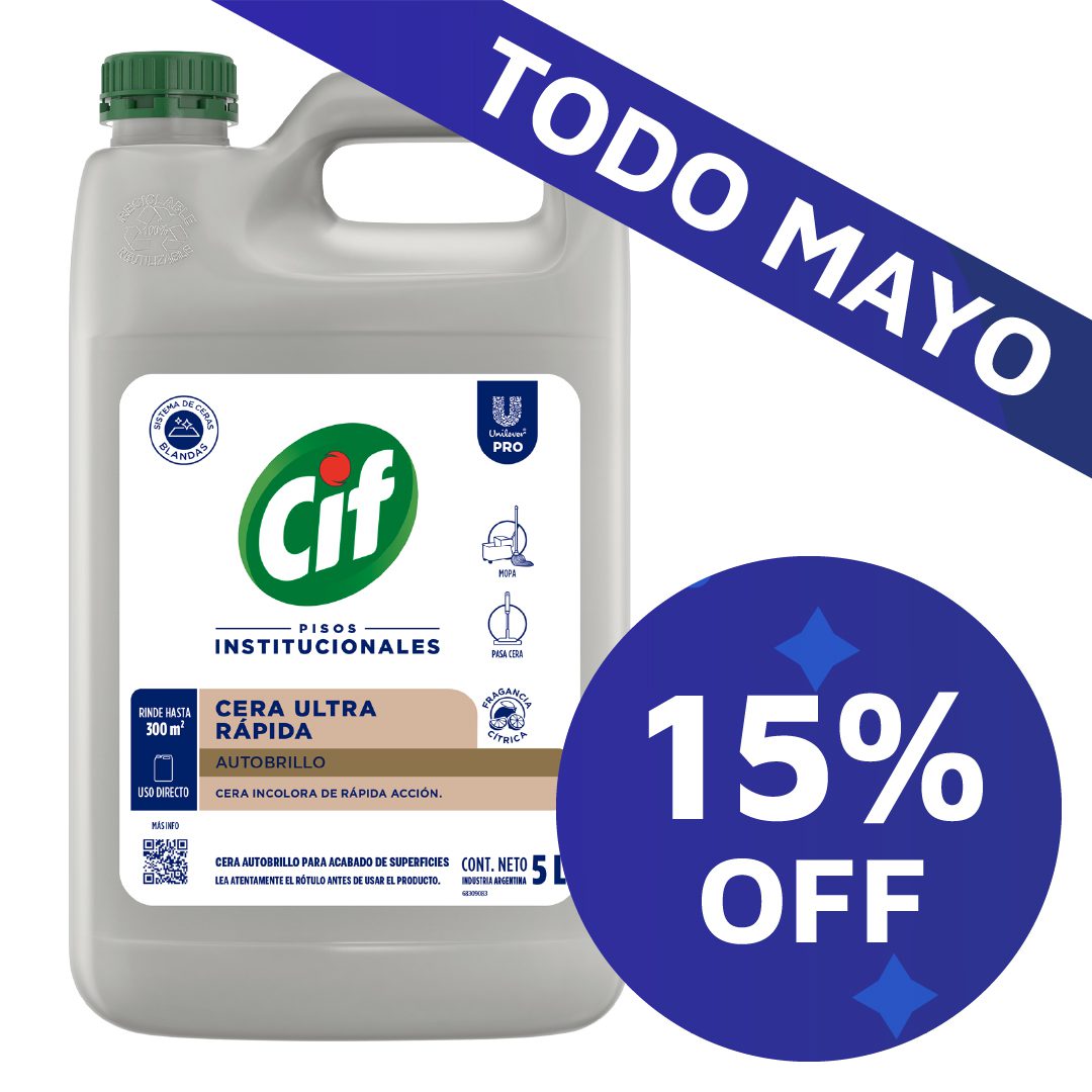 15%OFF Cera Ultra Rápida 5L