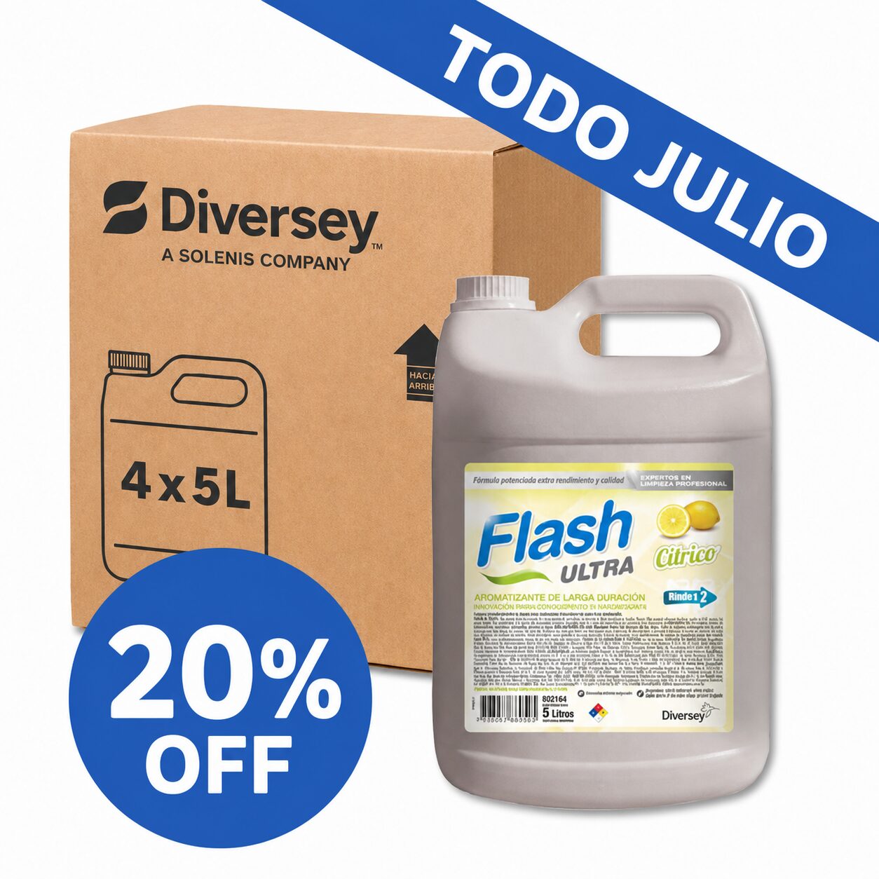 20%off Flash Ultra Cítrico 5l