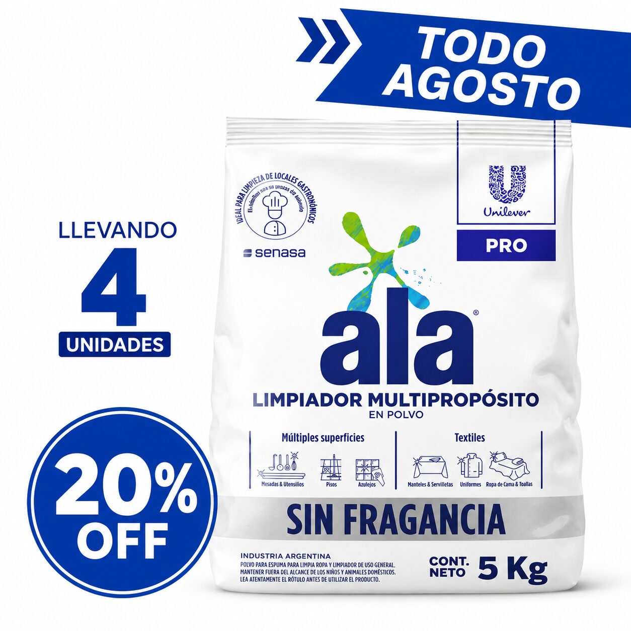 20%OFF Pack Ala Multipropósito 5Kg