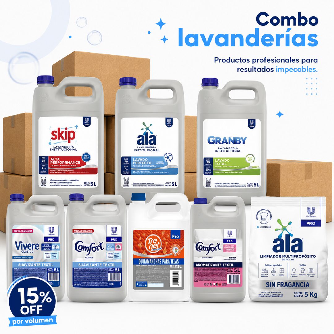 Combo Lavanderías 15%OFF