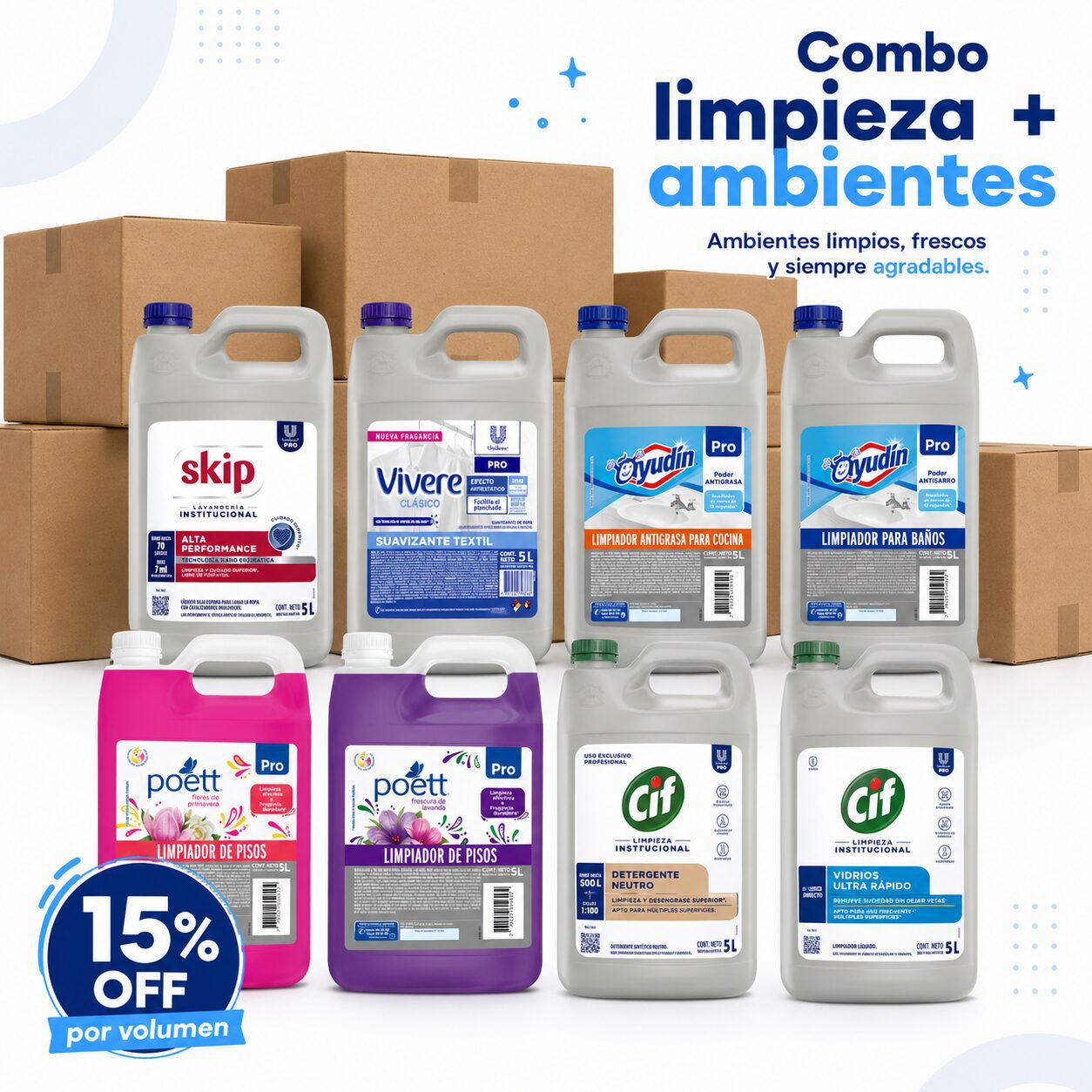 Combo Limpieza + Ambientes 15%OFF