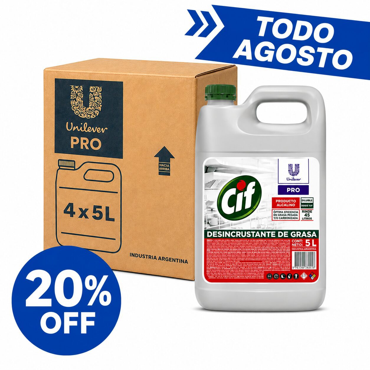20%off Caja de Cif Desincrustante 5l